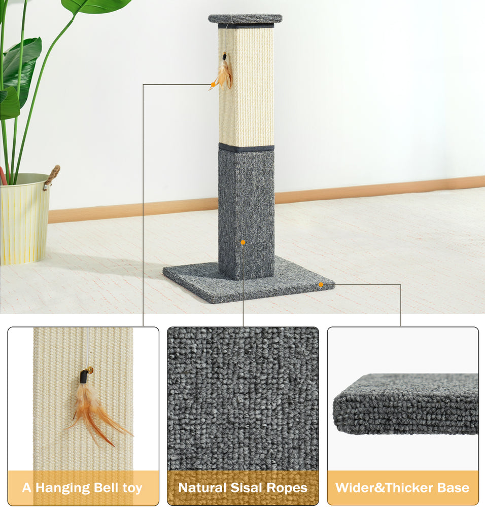 Made4Pets Cat Scratching Post, 32 Inch Cat Scratcher