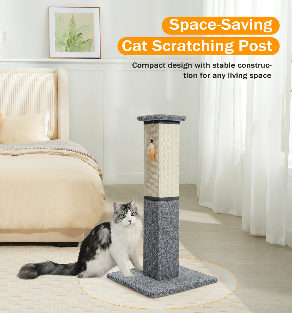 Made4Pets Cat Scratching Post, 32 Inch Cat Scratcher