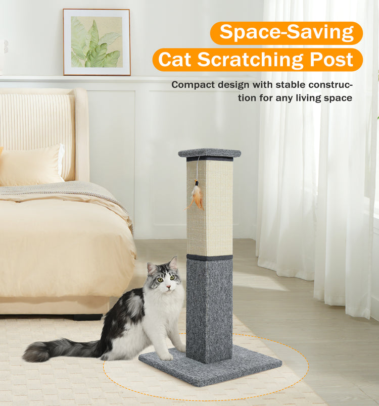 Made4Pets Cat Scratching Post, 32 Inch Cat Scratcher