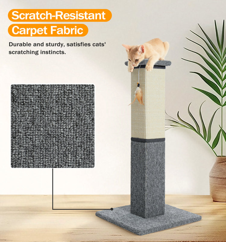 Made4Pets Cat Scratching Post, 32 Inch Cat Scratcher