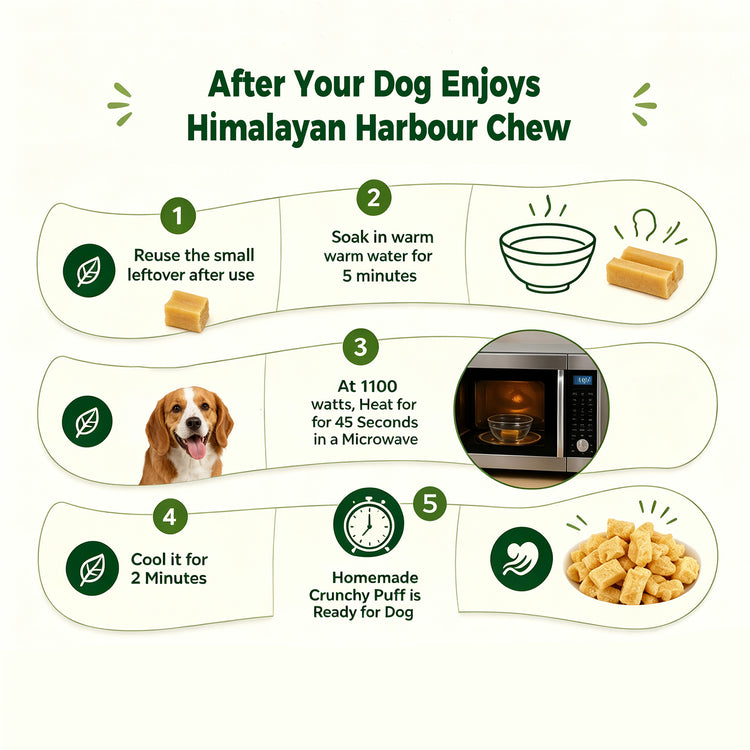 Made4Pets Natural Rawhide-Free Long-Lasting Yak Milk Dog Chews Treat, 6 Chews