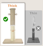 Made4Pets Cat Scratching Post, Tall Cat Scratch Post for Indoor Cats Natural Sisal Rope Thin Cat Scratcher