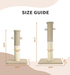 Made4Pets Cat Scratching Post, Tall Cat Scratch Post for Indoor Cats Natural Sisal Rope Thin Cat Scratcher