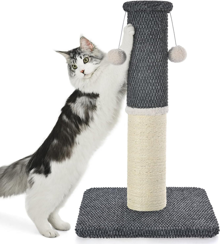 Made4Pets Cat Scratching Post, Tall Cat Scratch Post for Indoor Cats Natural Sisal Rope Thin Cat Scratcher