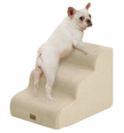 Made4Pets Dog Stairs Ramp for Small Dogs, 3-Step Dog Steps for Bed Couch Sofa and Chair, Beige