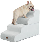 Made4Pets Dog Stairs Ramp for Bed, 4-Step Dog Steps for High Bed Couch Sofa Climbing, Gray