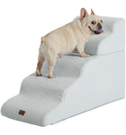Made4Pets Dog Stairs Ramp for High Bed, 5-Step Pet Stairs for Bed Couch Sofa Climbing, Gray