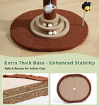 Made4Pets Palm Tree Cat Scratching Post with Sisal Rope, Interactive Hanging Balls, Toy Mouse and Two-Layer Ball Track Cat Toys, Cat Scratcher Tower for Indoor Cats and Kittens
