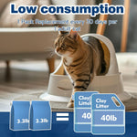 Air Champion Eco Friendly Clumping Cat Litter Cat Litter Crystals Kitty Litter Odor Control Crystal Litter Non Clumping No scooping Low Dust, Low Tracking, Lightweight, Dehydrates Waste,– 19.8 lbs (6 x 3.3 lb Packs)