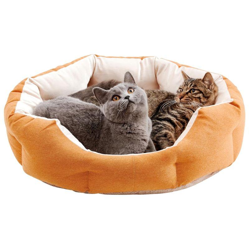 Washable Dog & Cat Bed with Anti-Slip Bottom - Made4Pets