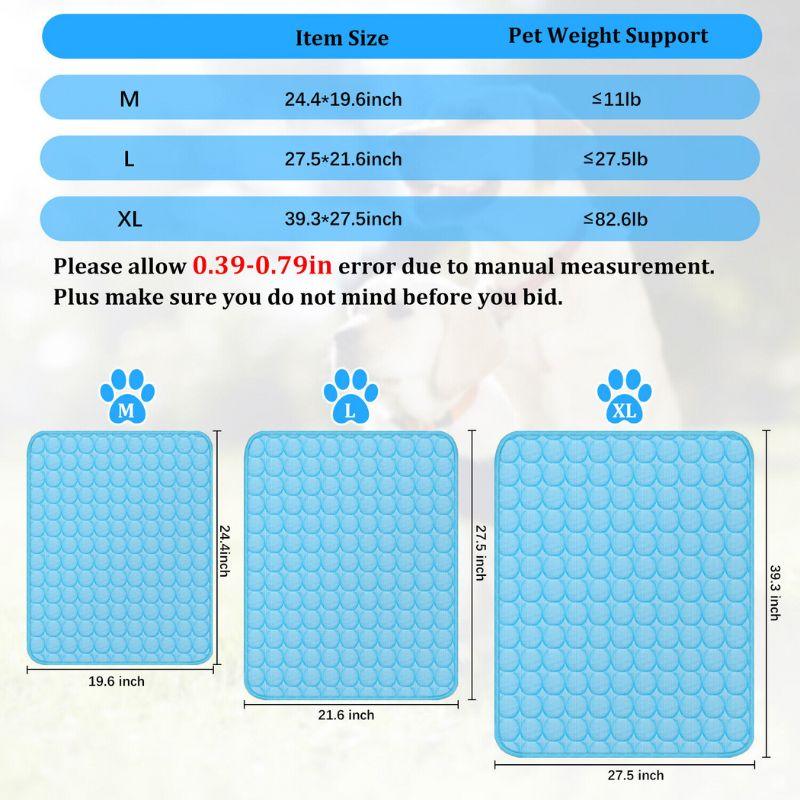 Summer Cooling Mat & Sleeping Pad- Water Absorption Top - Made4Pets