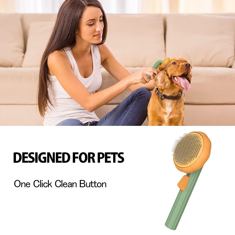 Self Cleaning Slicker Brushes for Dogs & Cats & Pets - Made4Pets