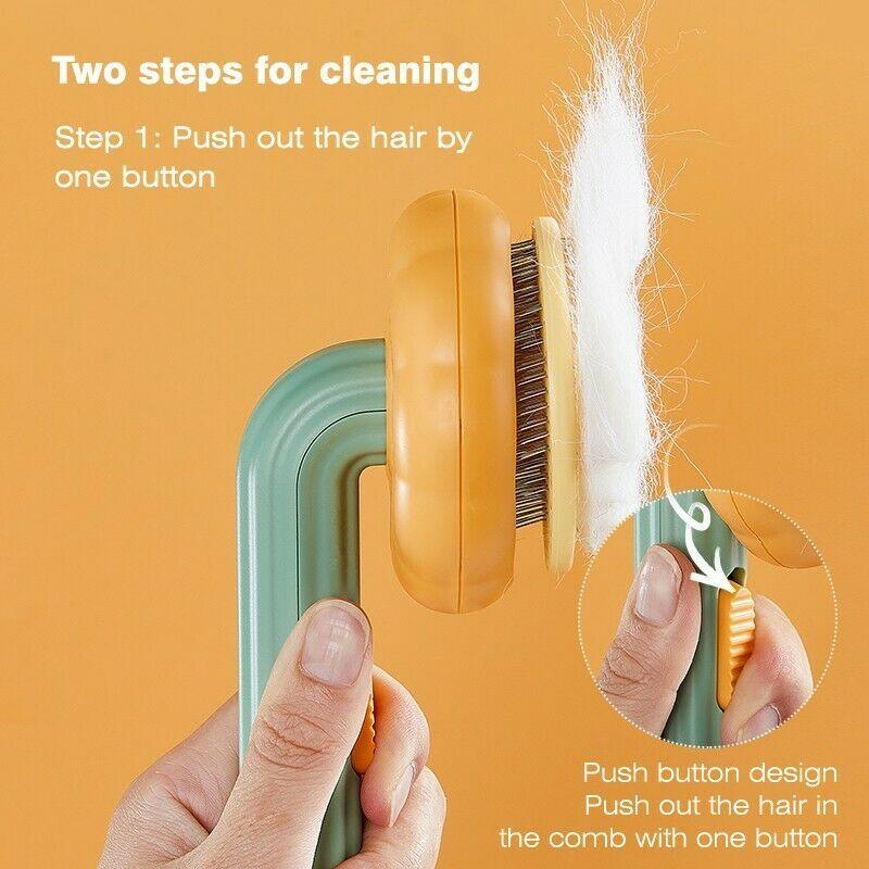 Self Cleaning Slicker Brushes for Dogs & Cats & Pets - Made4Pets