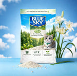 Blue Sky Eco Friendly Clumping Cat Litter Eco-friendly Flushable and compostable. high-polymer absorbent materials and plant-based ingredients