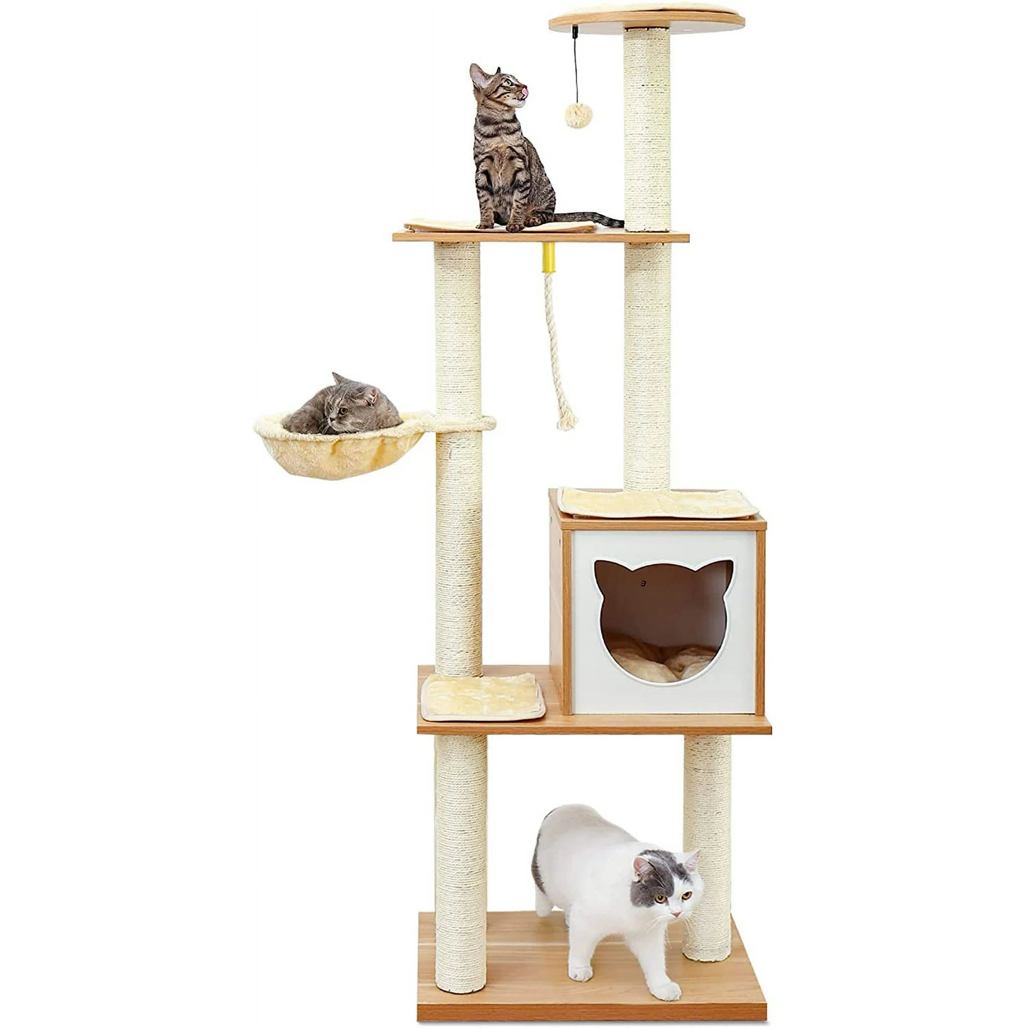 Modern Cat Tree Tower for Indoor Cats - 65