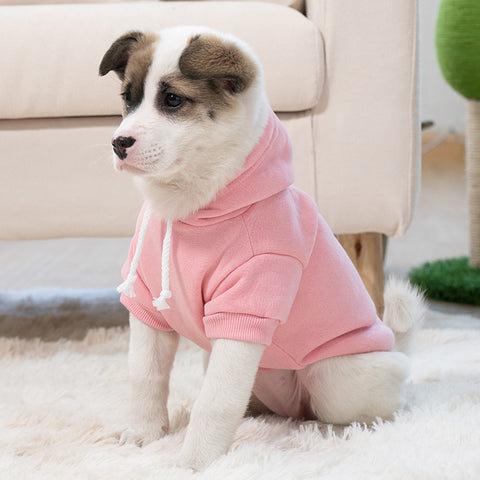 Made4Pets Cozy Knit Hoodie for Dogs, Soft Pet Sweatshirts Hoodies, Puppy Warm Dog Clothes, XL, Pink