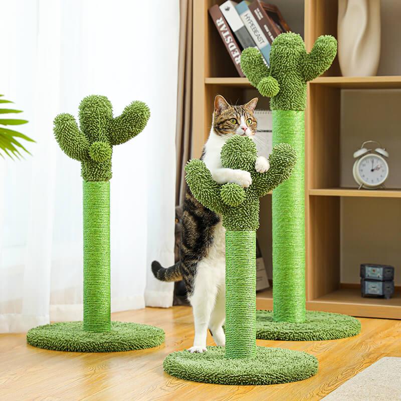 Cat Scratching Post with Sisal Rope & Dangling Balls - Made4Pets