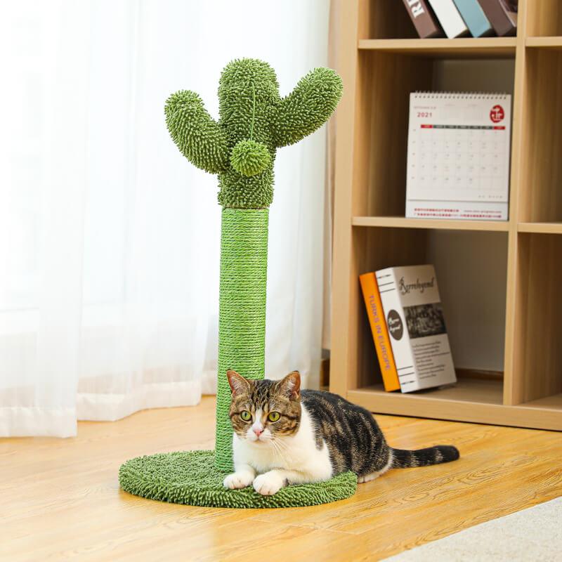 Cat Scratching Post with Sisal Rope & Dangling Balls - Made4Pets