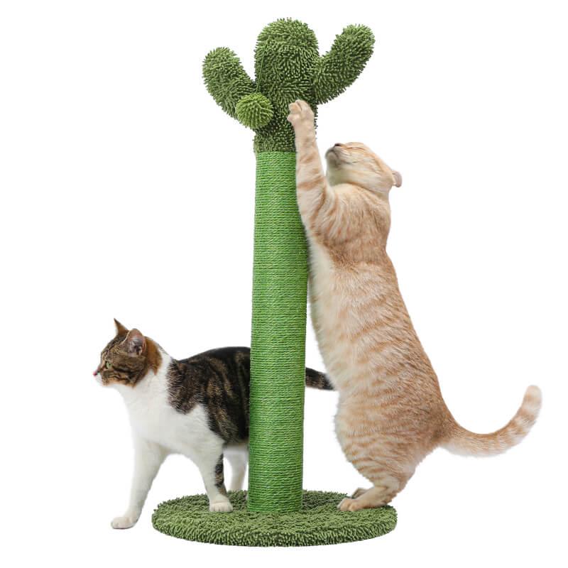 Cat Scratching Post with Sisal Rope & Dangling Balls - Made4Pets