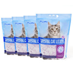 Made4Pets Cat Litter Crystals, Non Clumping No scooping Low Dust, Low Tracking, Lightweight, Dehydrates Waste, Lavender