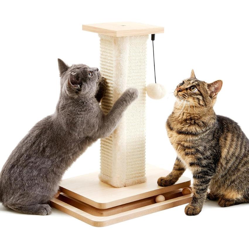 2-in-1 Mushroom Cat Scratcher with Sisal Ropes - Made4Pets