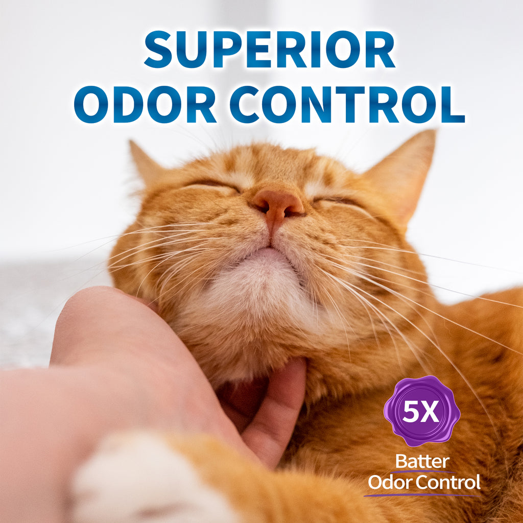 Made4Pets Cat Litter Crystals, Non Clumping No scooping Low Dust, Low Tracking, Lightweight, Dehydrates Waste, Lavender