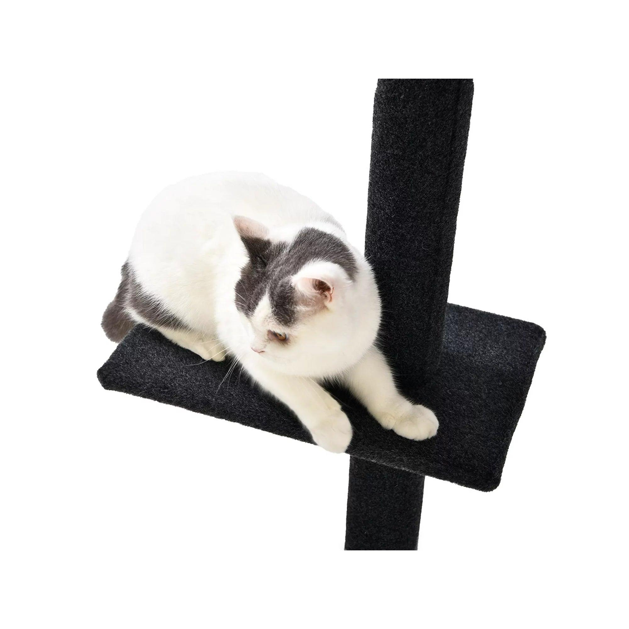 Cat Craft 90-in Cat Tree & Scratching Post Tower, Charcoal - Made4Pets