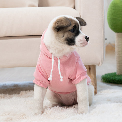 Made4Pets Cozy Knit Hoodie for Dogs, Soft Pet Sweatshirts Hoodies, Puppy Warm Dog Clothes, XL, Pink