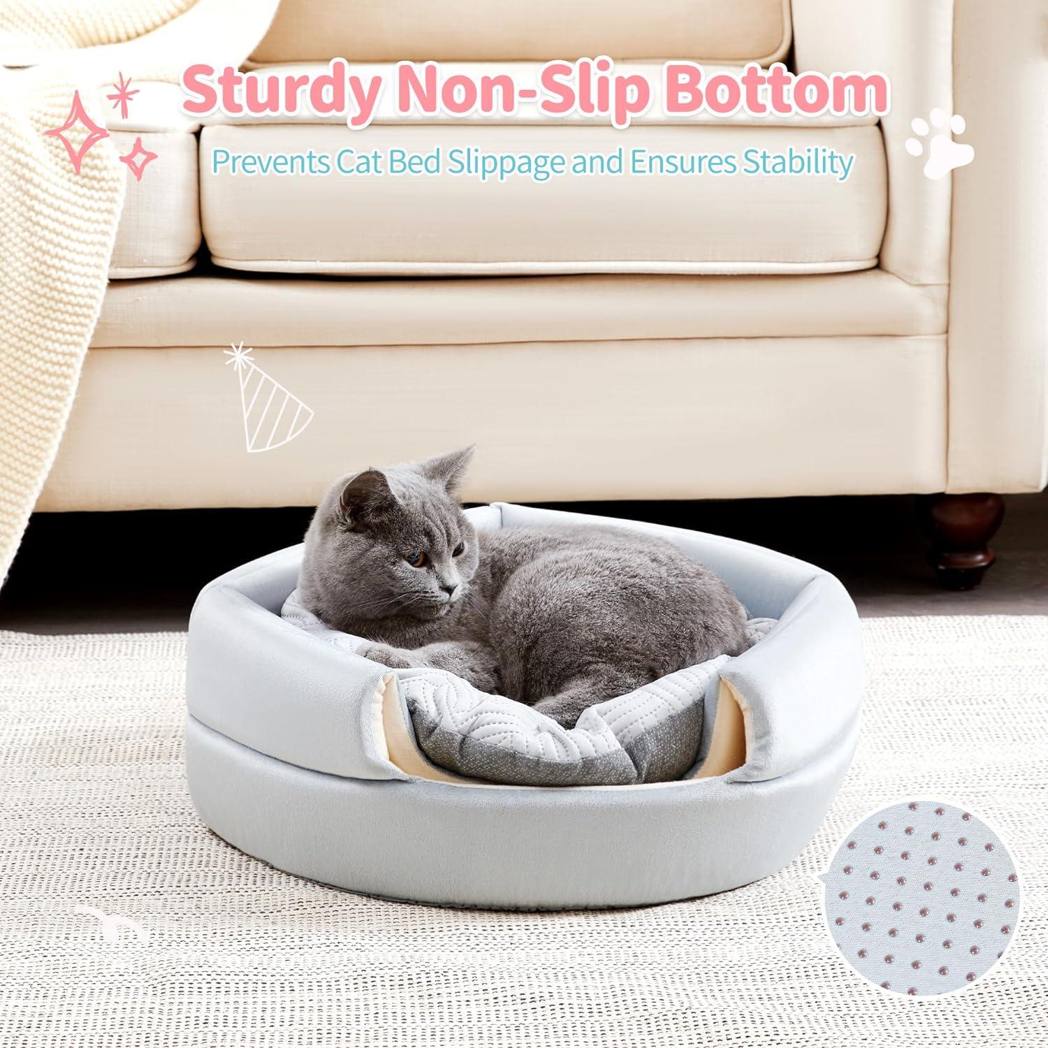 2-in-1 Foldable Cat Houses with Removable & Washable Cushion - Made4Pets