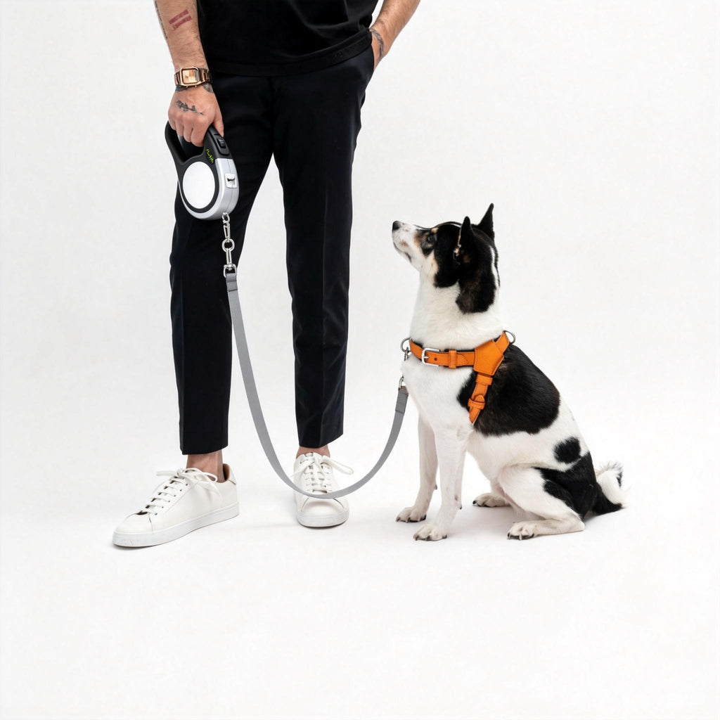 Made4Pets Durable Retractable Leash for Dogs - Secure Lock & Anti-Slip Handle