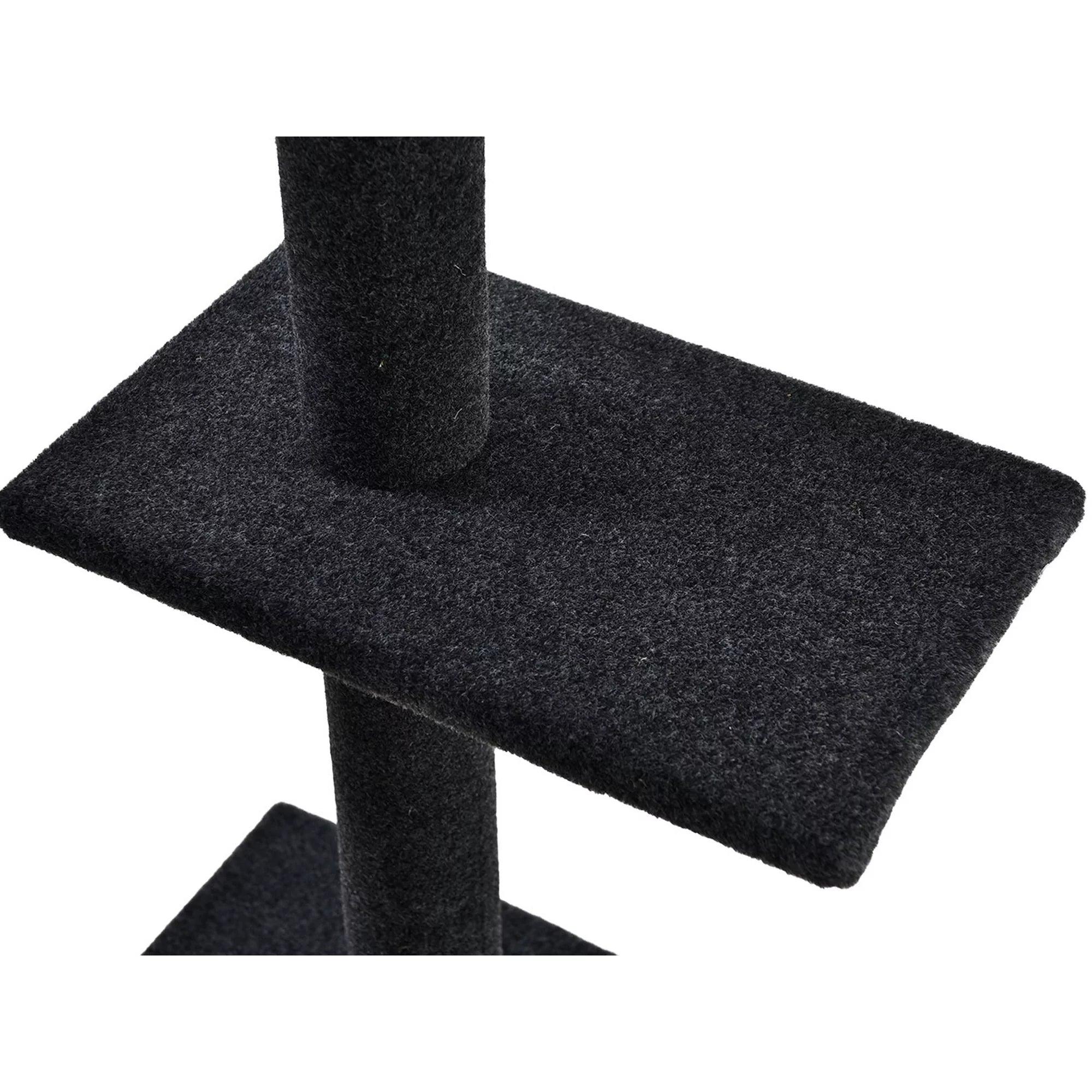 Cat Craft 90-in Cat Tree & Scratching Post Tower, Charcoal - Made4Pets