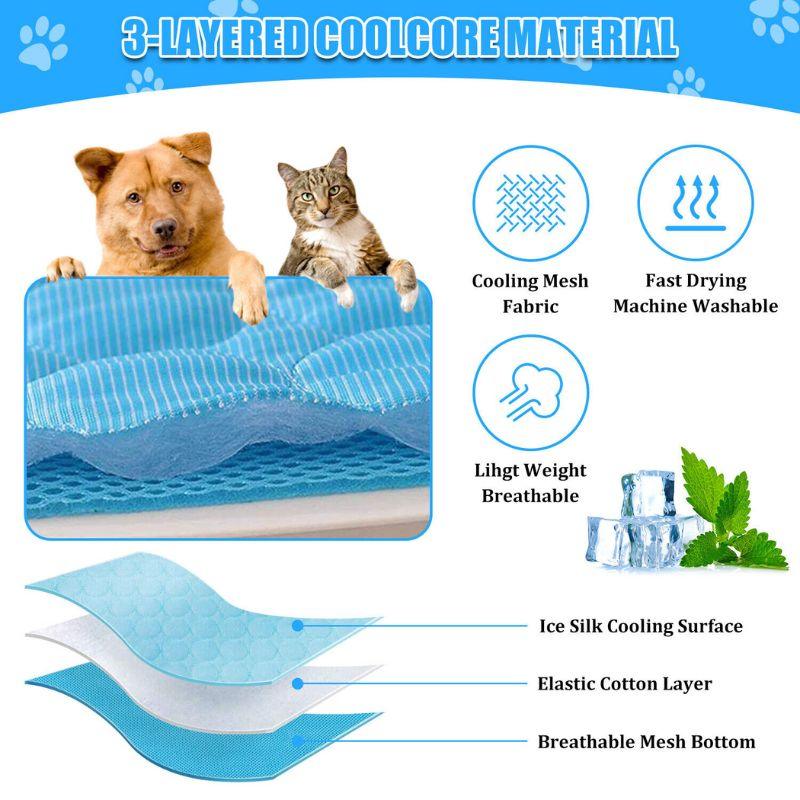 Summer Cooling Mat & Sleeping Pad- Water Absorption Top - Made4Pets