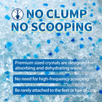 Made4Pets Cat Litter Crystals, Non Clumping No scooping Low Dust, Low Tracking, Lightweight, Dehydrates Waste