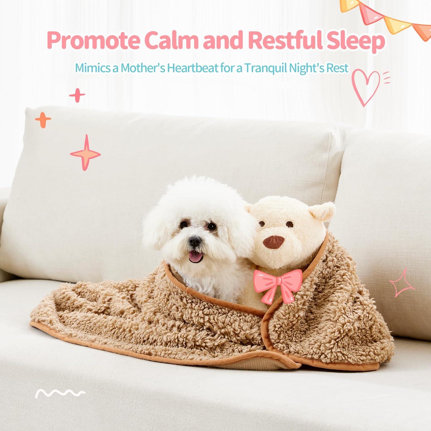 Calming Dog Plush Toy for Separation Anxiety Relief Toy - Made4Pets