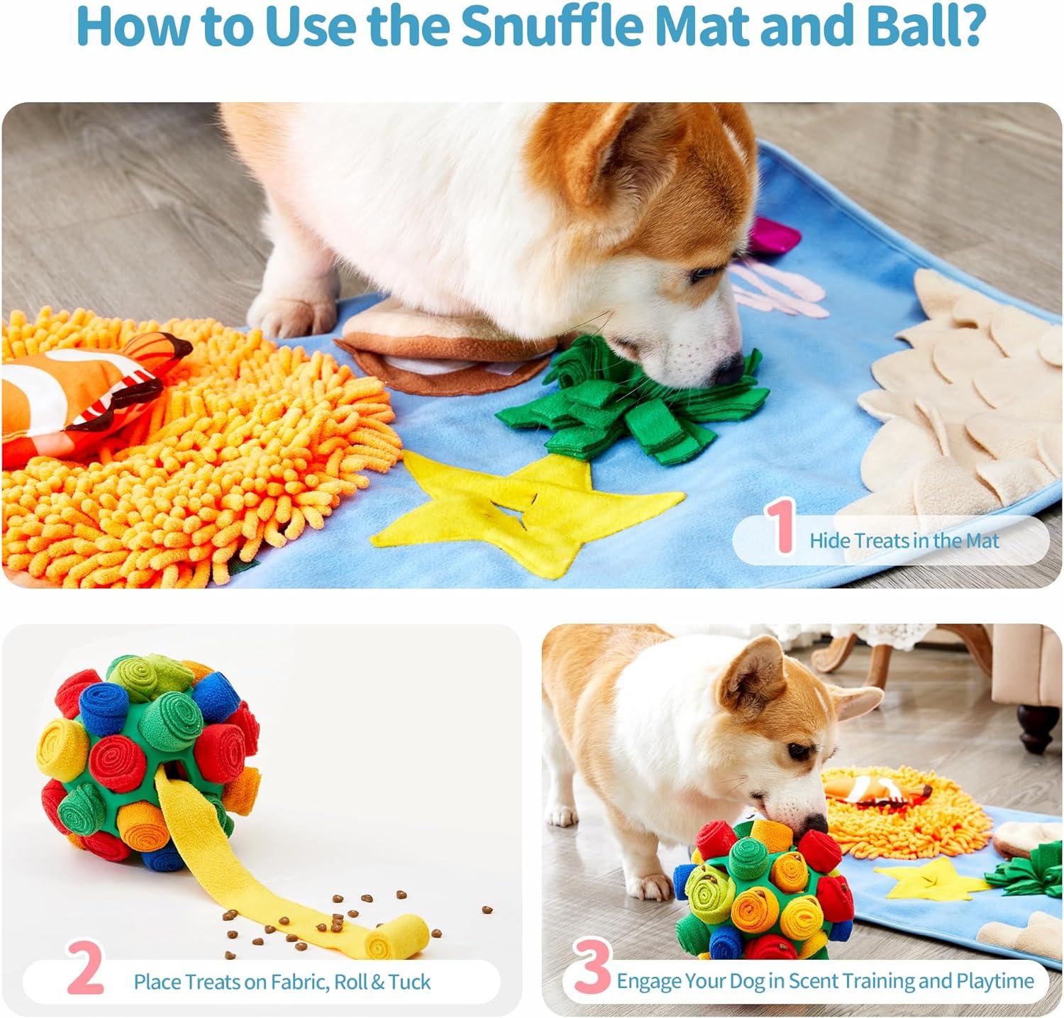 Snuffle Mat & Ball Set for Interactive Treat Game - Made4Pets