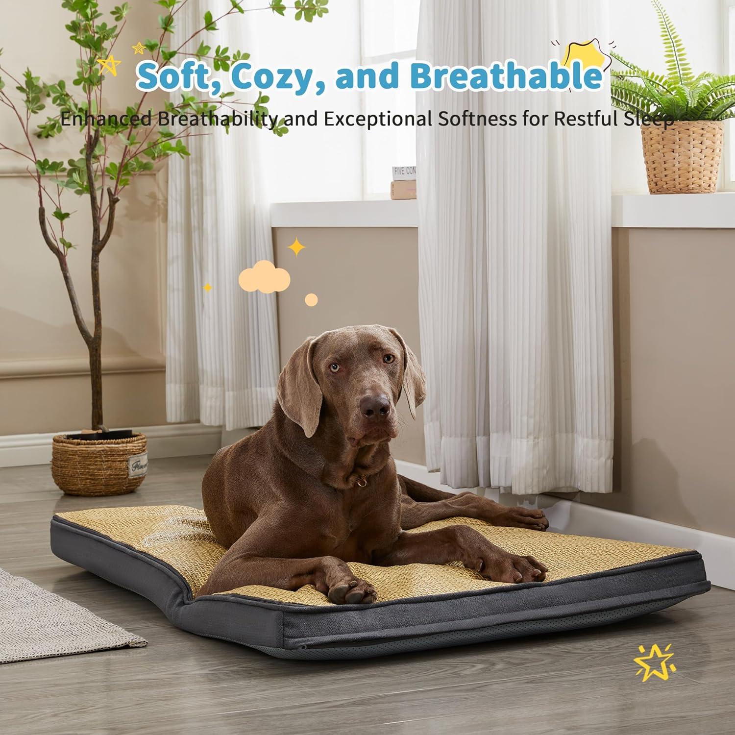 Waterproof Memory Foam Large Dog Bed with Removable Cover - Made4Pets