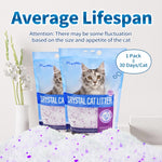 Made4Pets Cat Litter Crystals, Non Clumping No scooping Low Dust, Low Tracking, Lightweight, Dehydrates Waste, Lavender
