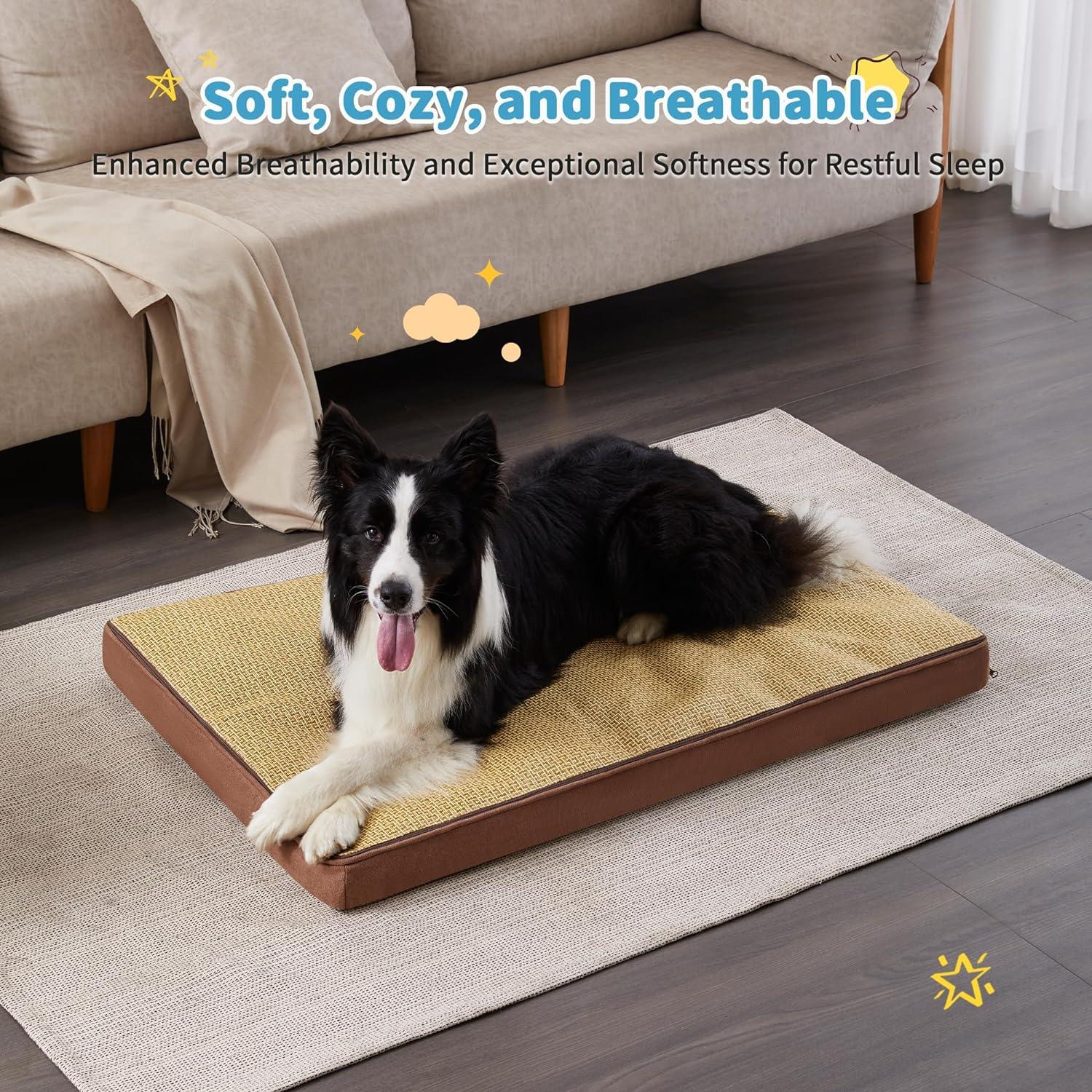 Waterproof Memory Foam Large Dog Bed with Removable Cover - Made4Pets