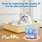 Made4Pets Cat Litter Crystals, Non Clumping No scooping Low Dust, Low Tracking, Lightweight, Dehydrates Waste, Lavender