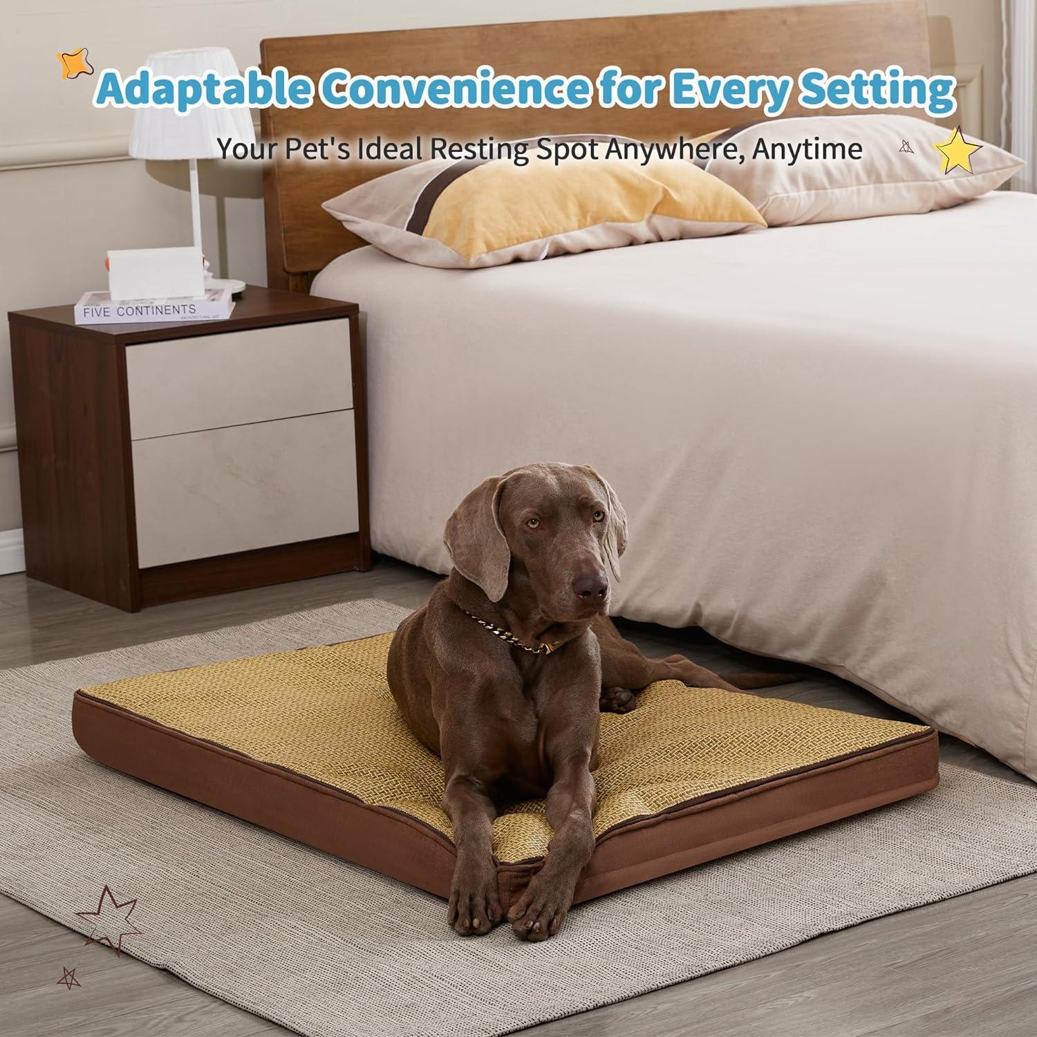 Waterproof Memory Foam Large Dog Bed with Removable Cover - Made4Pets