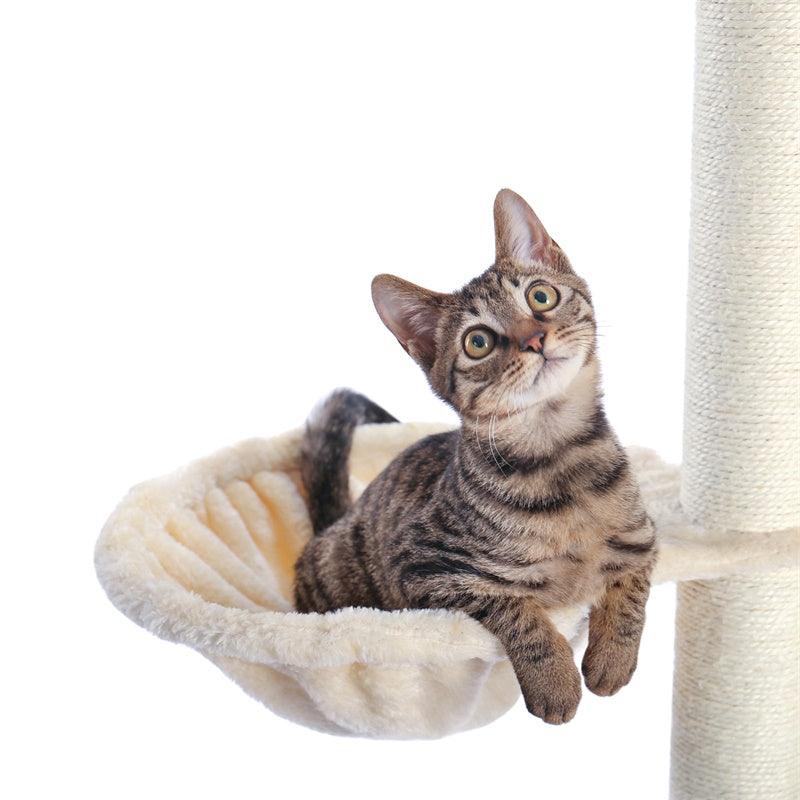 Modern Cat Tree Tower for Indoor Cats with Hammock - Made4Pets