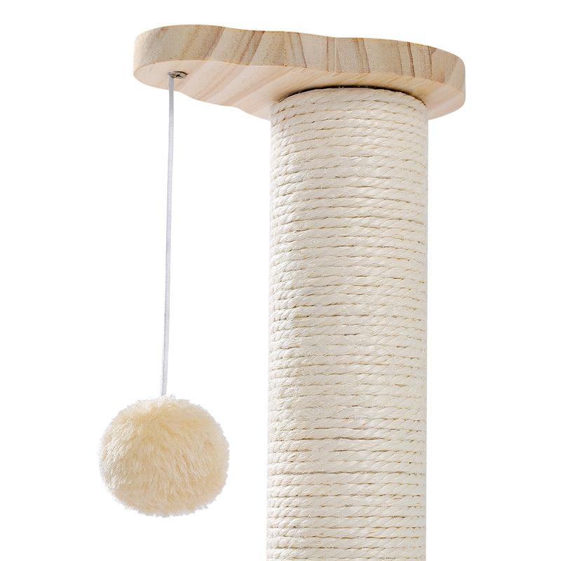 Scratch Post Interactive Toy with Dangling Ball - Made4Pets